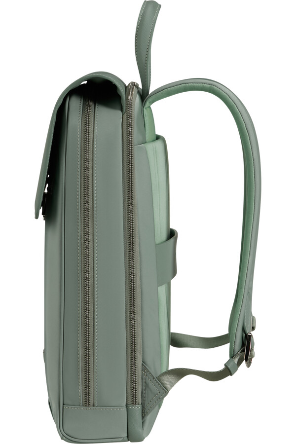 Σακίδιο πλάτης zalia 3.0 με καπάκι 141 σε χρώμα mineral green