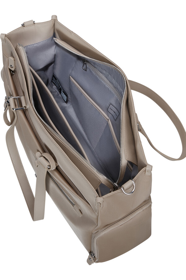 karissa evo tote 14.1 sand beige