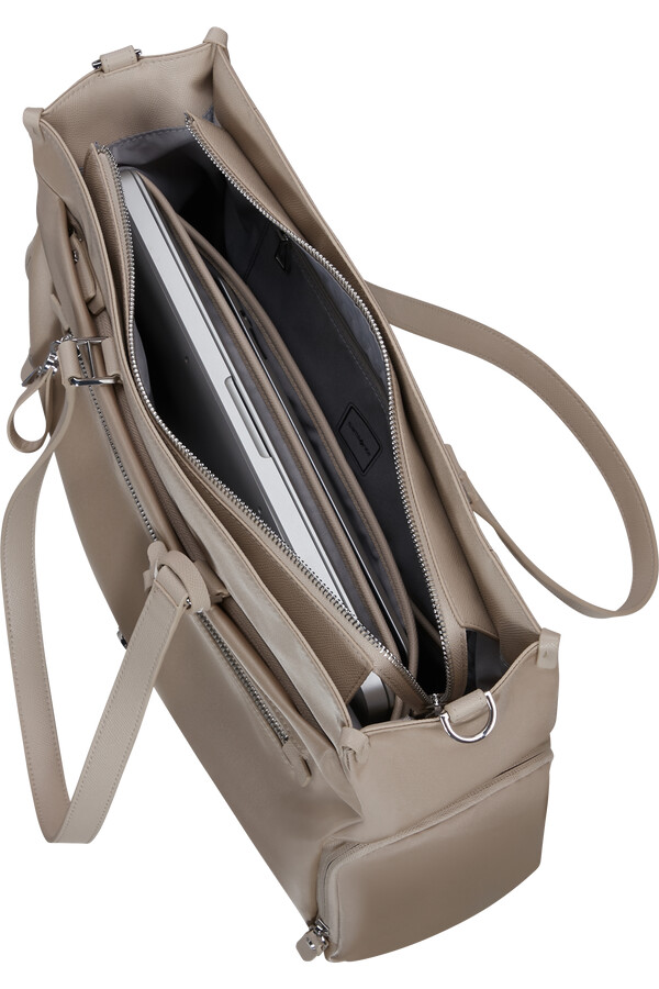 karissa evo tote 14.1 sand beige