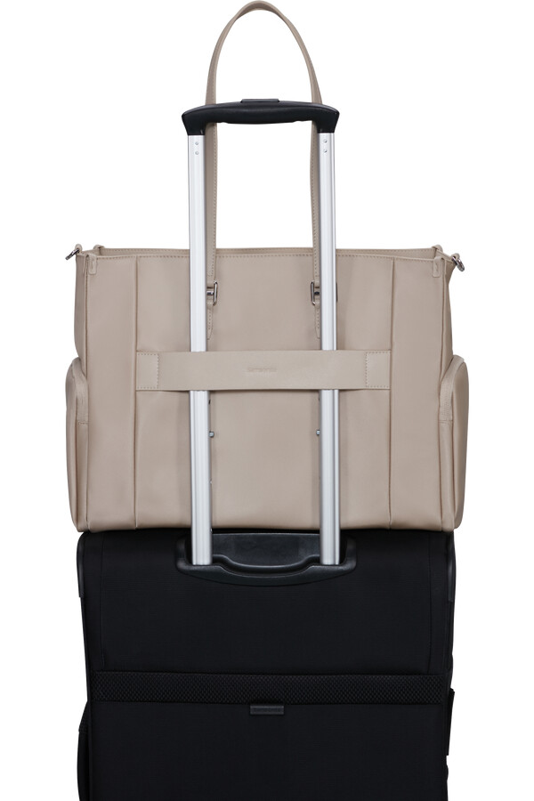 karissa evo tote 14.1 sand beige