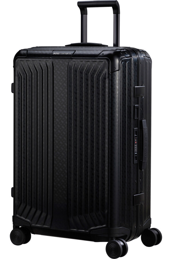 boss samsonite spinner 4 ρόδες Μονόγραμμα Γραφίτη 69cm