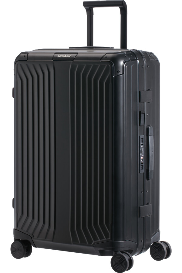 lite-box Αλουμινένιος Στροφέας 4 ρόδες 69cm Μαύρος
