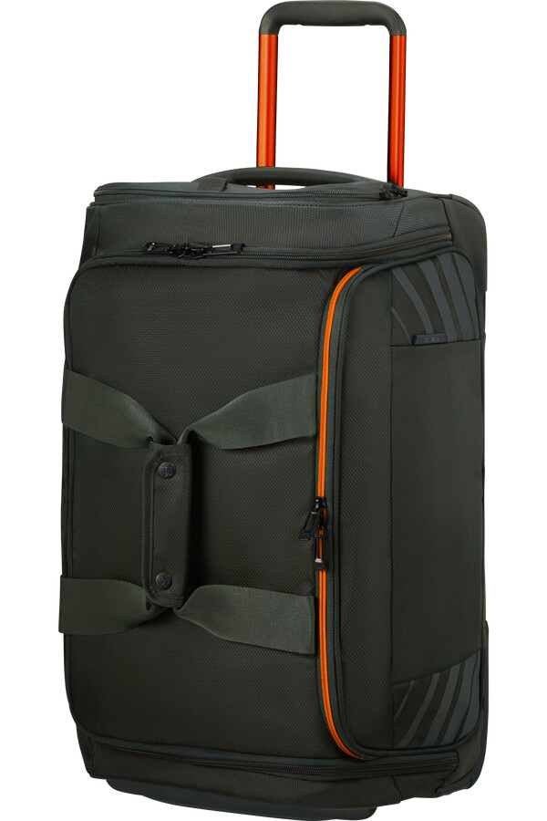 respark duffle με ρόδες 55cm forest greenorange