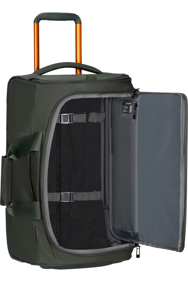 respark duffle με ρόδες 55cm forest greenorange