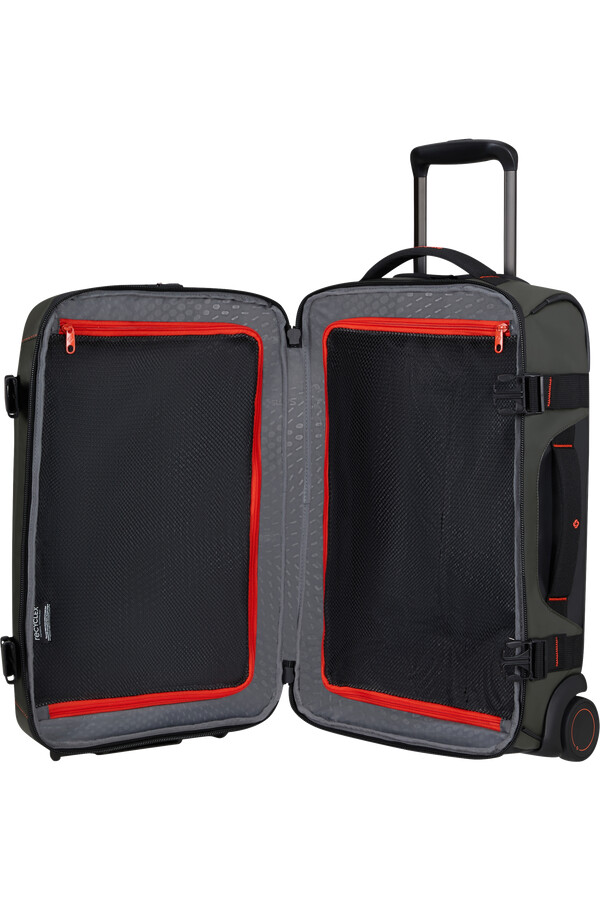 ecodiver duffle με ρόδες διπλό πλαίσιο 55cm climbing ivy