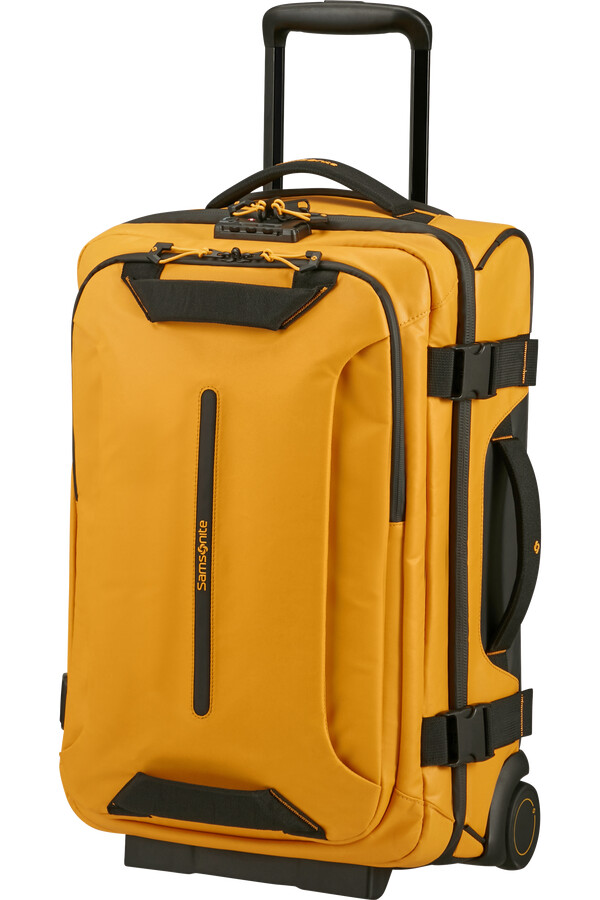 ecodiver duffle με ρόδες διπλού σκελετού 55cm κίτρινο