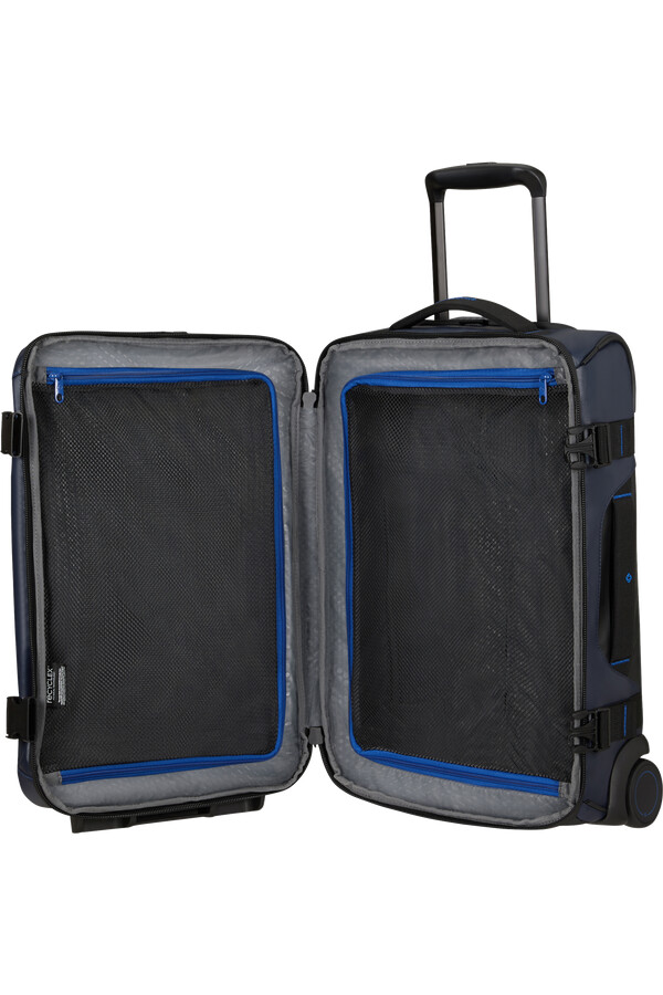 ecodiver duffle με ρόδες διπλό πλαίσιο 55cm blue nights